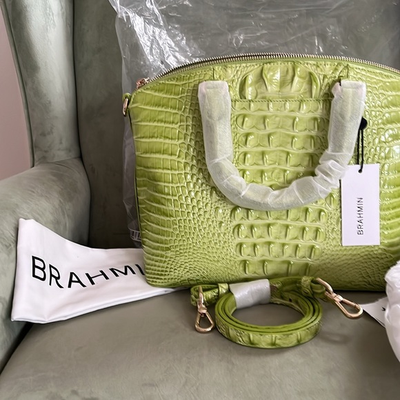Brand new with tags Brahmin handbag. Green color - Picture 7 of 8